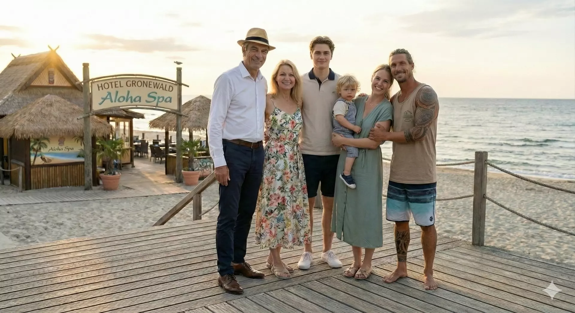 Der Hotelier Kai Gronewald mit seiner Frau Susanne am Empfang des Hotel Gronewald Aloha Spa